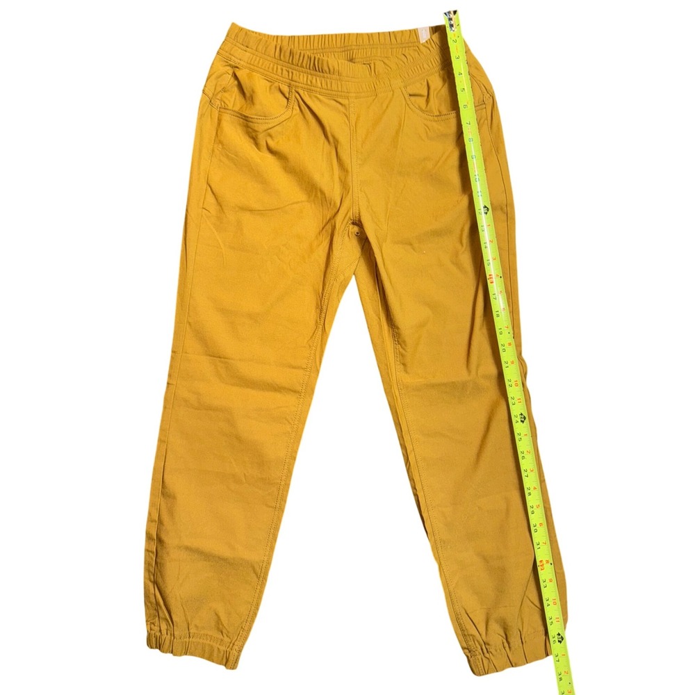 Prana Womens‎ Yellow Jogger Pants Elastic Waist Drawstring Pockets Size 10 - Picture 6 of 16
